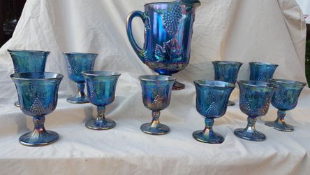 Vintages glasses and vase