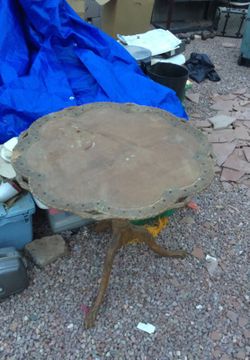 Antique table approximately 150 years old from England some damage