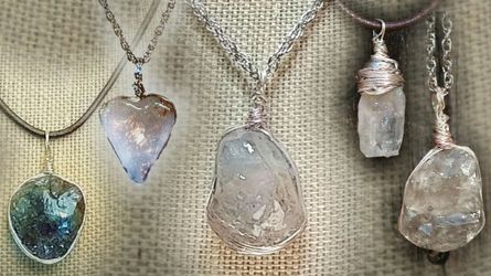 Handcrafted Quartz Crystal Pendants
