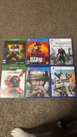 Xbox One, PS4, PS5 games
