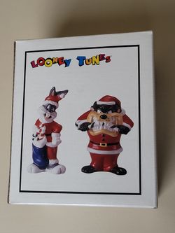 Looney Tunes Christmas Salt & Pepper Shakers