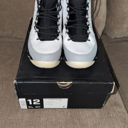 Air Jordan 9 Retro Barons Size 12 White/Black-Wolf Grey