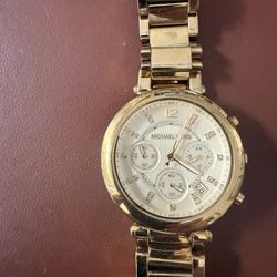 Michael Kors Gold-Tone Chronograph Watch