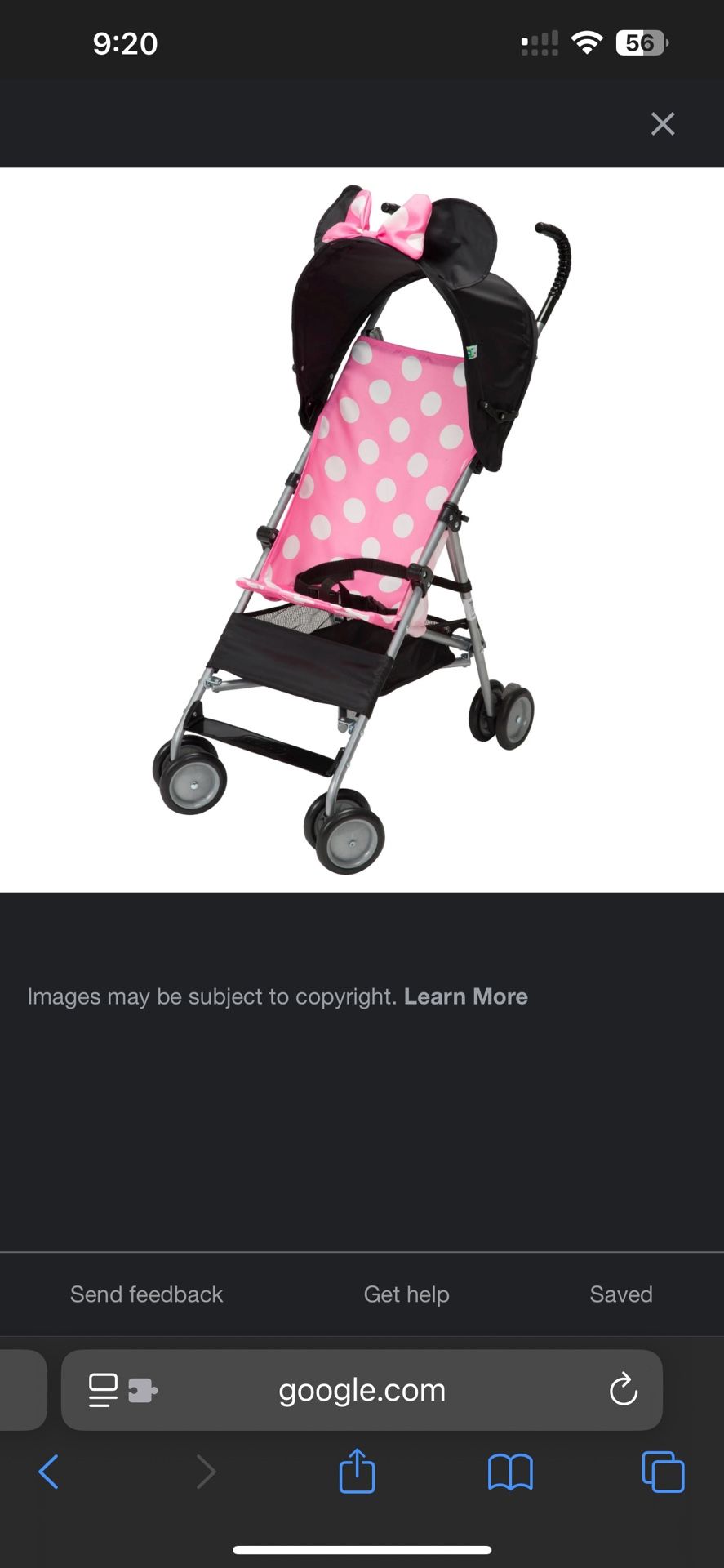 Minnie Mouse Stroller , Like New 