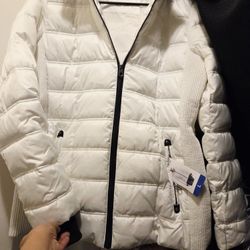 White Nautica Jacket/ Sz L