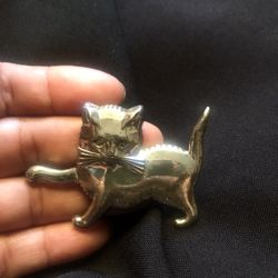 Cat Sterling Brooch