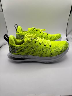 New Under Armour Flow Velociti 3 Mens 10.5 Neon Yellow Running Shoes