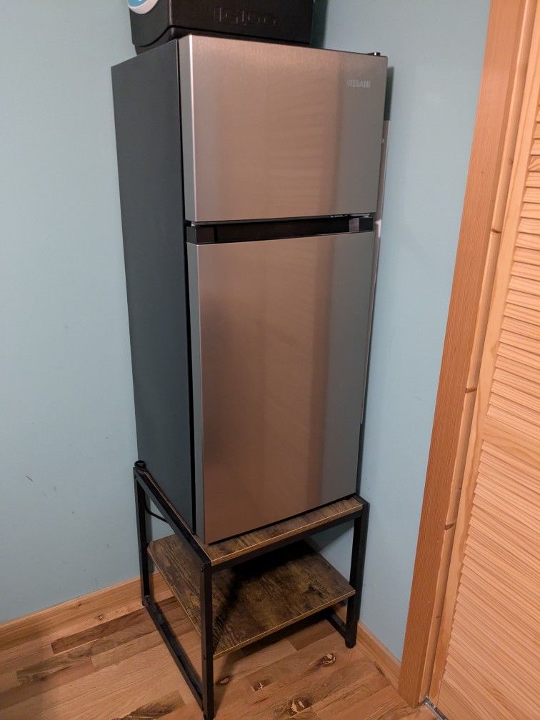 mini fridge w table like new