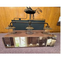 Bronze Kitchen Island Light Fixture - Farmhouse Pendant (New)