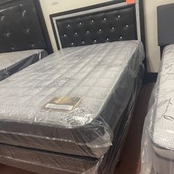 Nice Full Size Bed, With New Mattress And Boxspring Included 