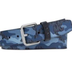 Michael Kors Men's 3 Tone Camouflage Logo Belt Size 30