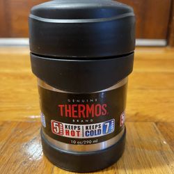 Thermos 10 oz Insulated Stainless Steel Food Jar Silver/Black