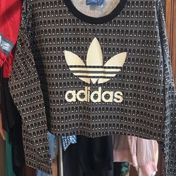 Adidas Long Sleeve Crop Top