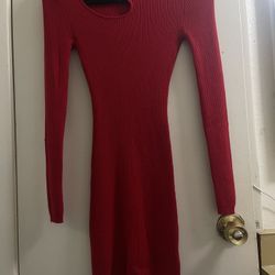 Short red dress, Size S 