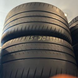 Pair Of Michelin 295/30ZR20 Tires