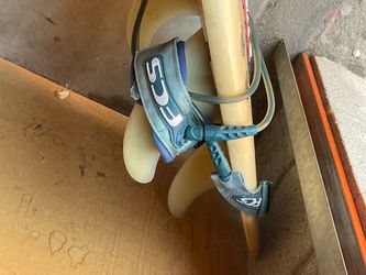 FCS Surfboard Leash with Ankle Strap with Surfboard