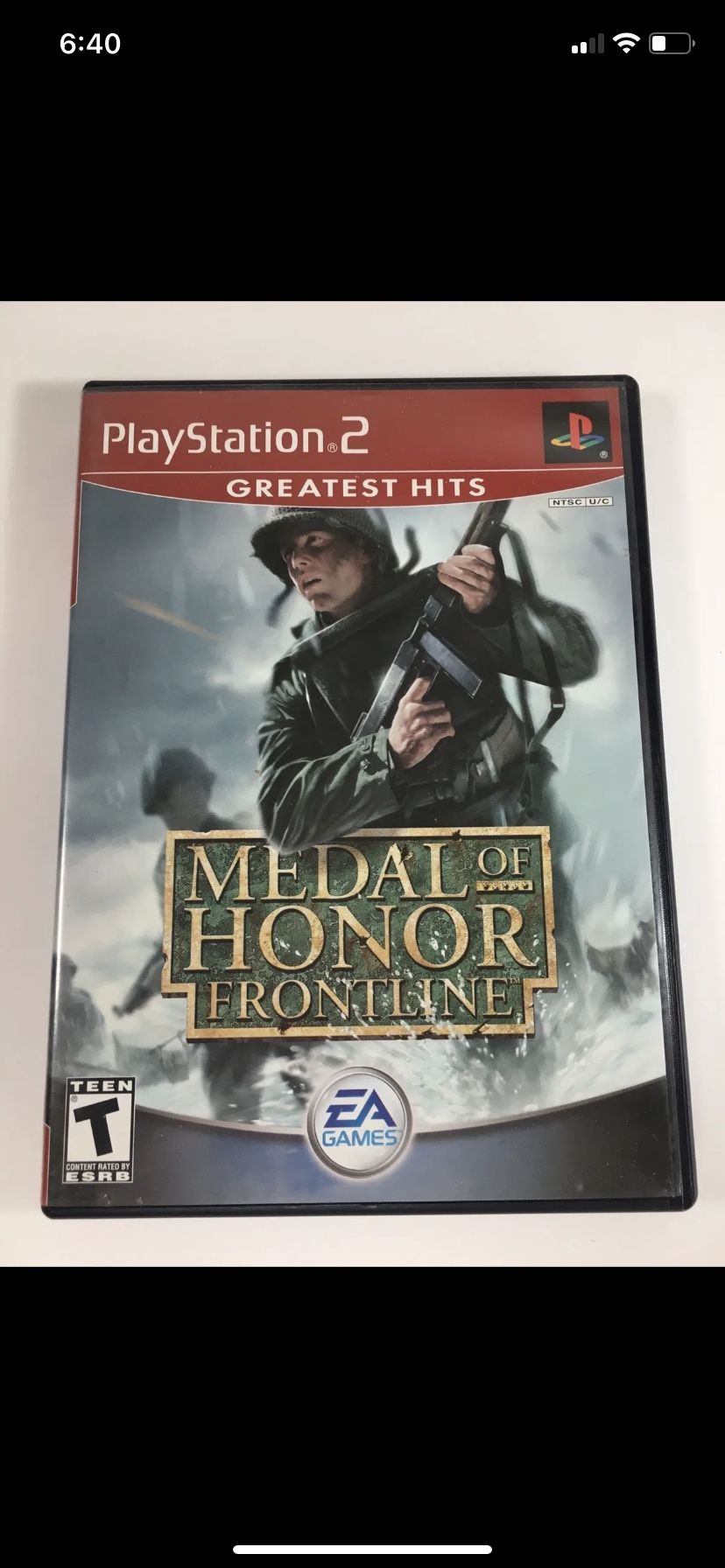 Medal of Honor: Frontline (Sony PlayStation 2, 2002) Greatest Hits