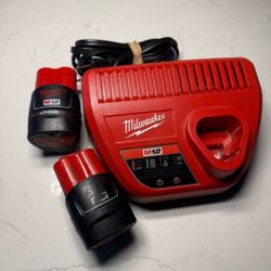 Milwaukee batteries and charger