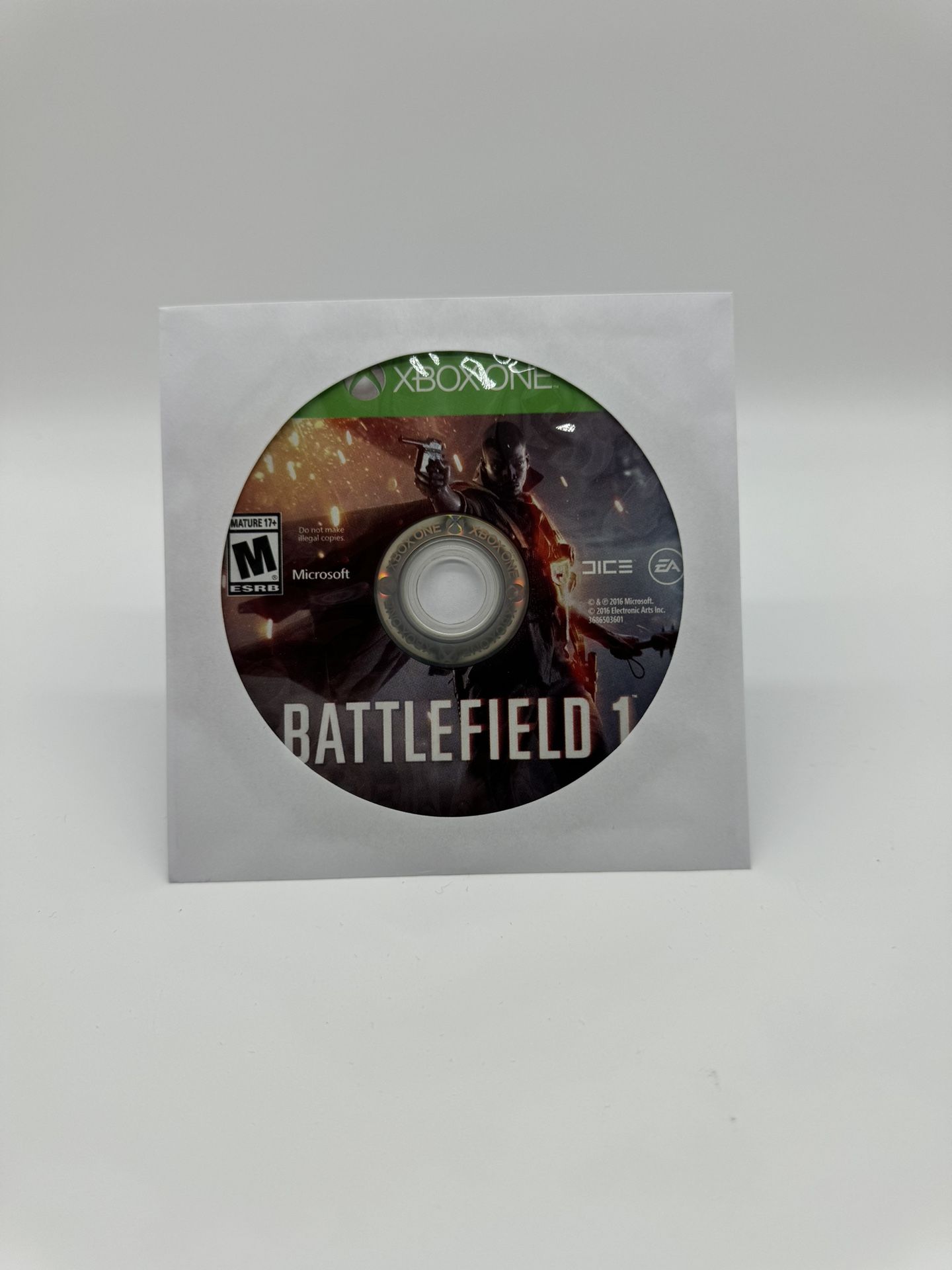 Battlefield 1 (Microsoft Xbox One, 2016) Disc Only
