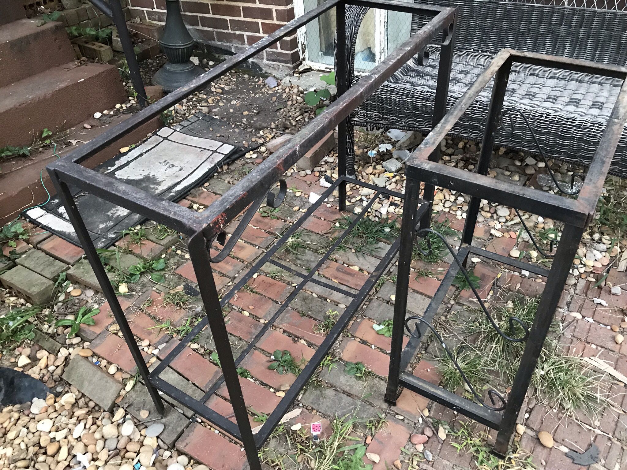 Rod Iron End Tables