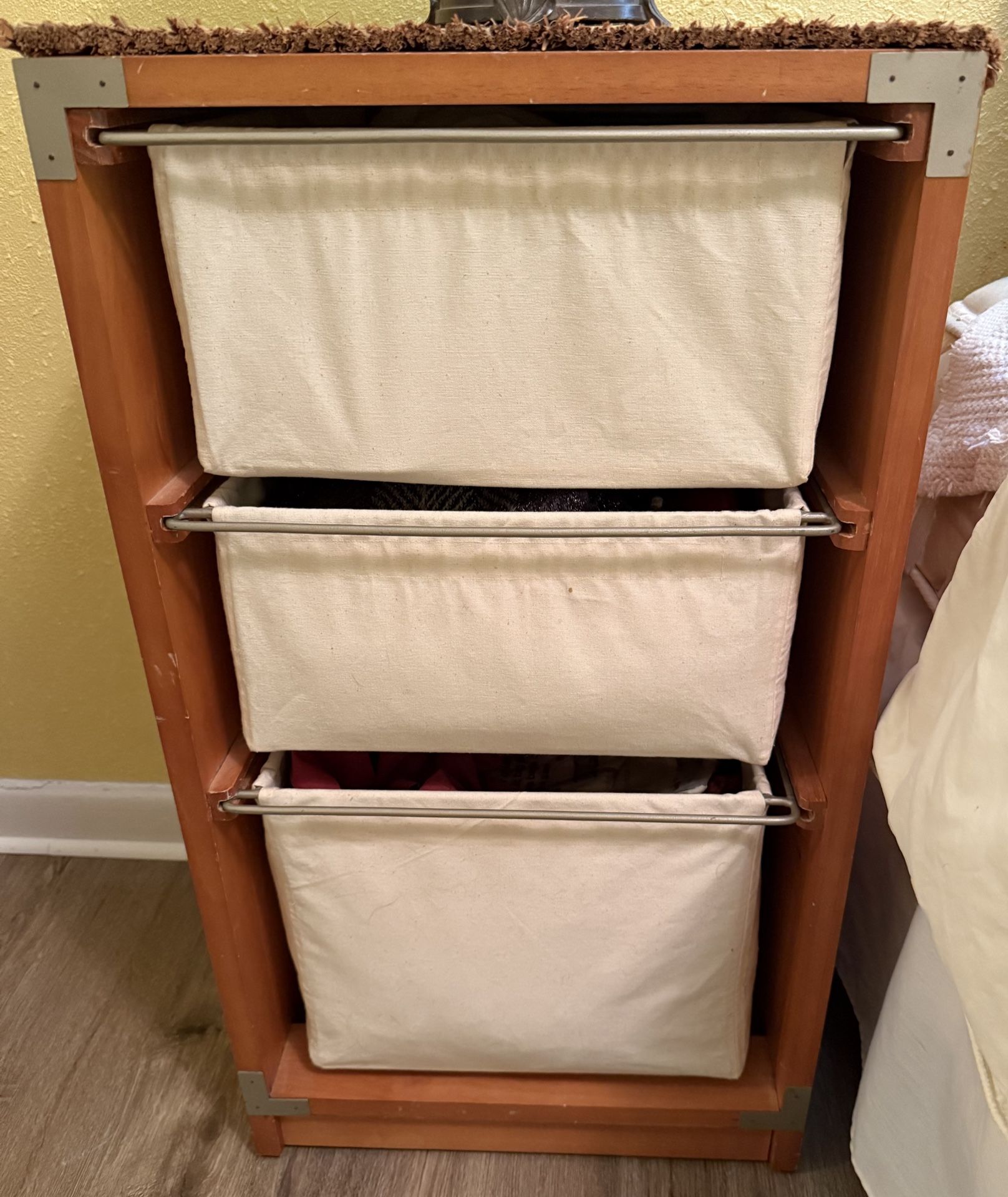 End tables With 3 Pull Out Baskets