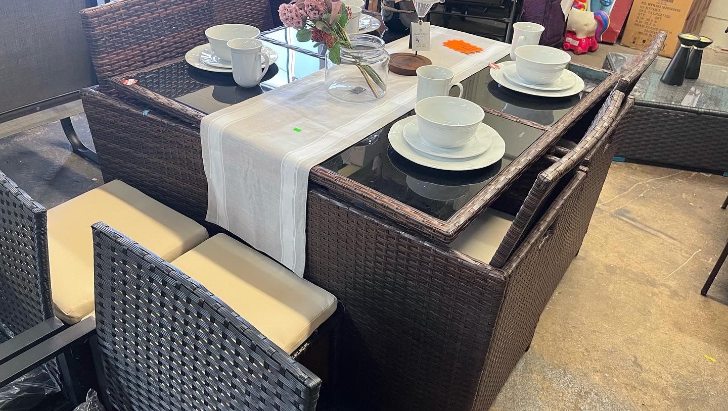 Outdoor Dining Set 9 Pc