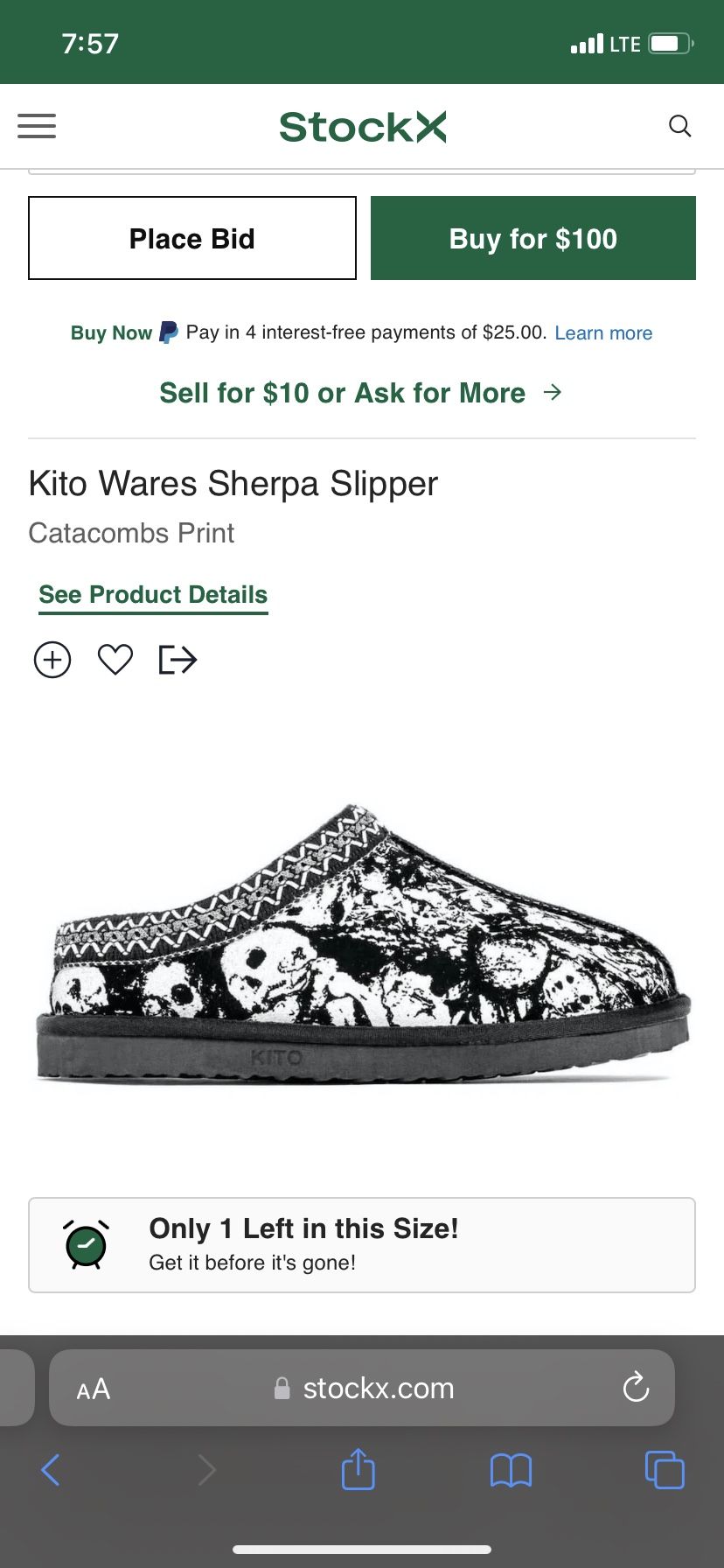 KITO Wares Sherpa Slipper