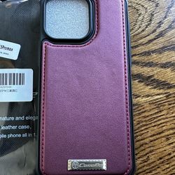 iPhone 15pro Max Leather Case