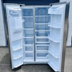 Samsung Side-by-Side Refrigerator – Stainless Steel – 25 Cu. Ft. – $350 Delivered