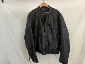 Black Leather Motorcycle Jacket