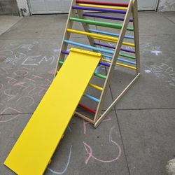 Triangle Pickler Montessori Climber With Slide