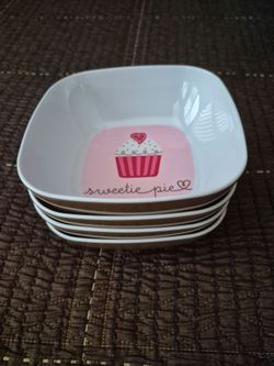 Sweetie Pie Bowls ( 4 ) New