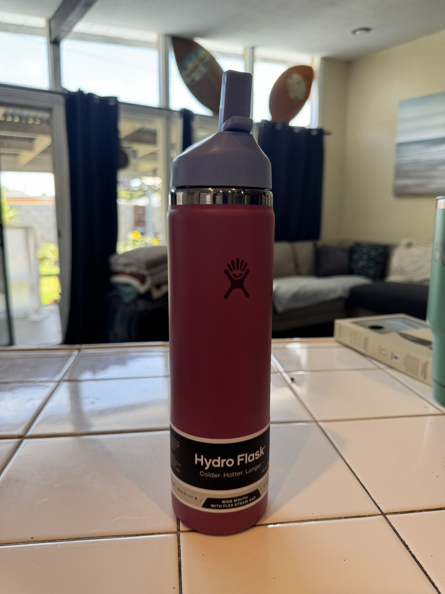 Wide Mouth With Flex Straw Cap Hydro Flask