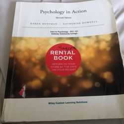 Psychology In Action ISBN 978-1-119-17574-2