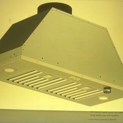 NEW 30” Built-in/Insert Range Hood. 880 CFM Stainless Steel Kitchen Vent Hood, Convertible for Ducted or Ductless Installation, 4-Speed Knob Control 