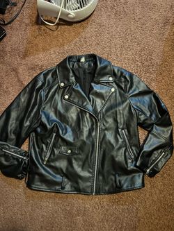 H&M Divided Faux Leather Biker Jacket