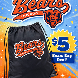 Bears, Cubs, world cup bags $5 each brand new