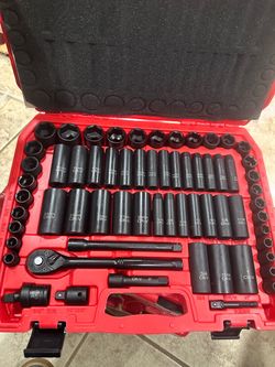 New 64-pcs 3/8” set of impact sockets SAE & metric  $70 each set
