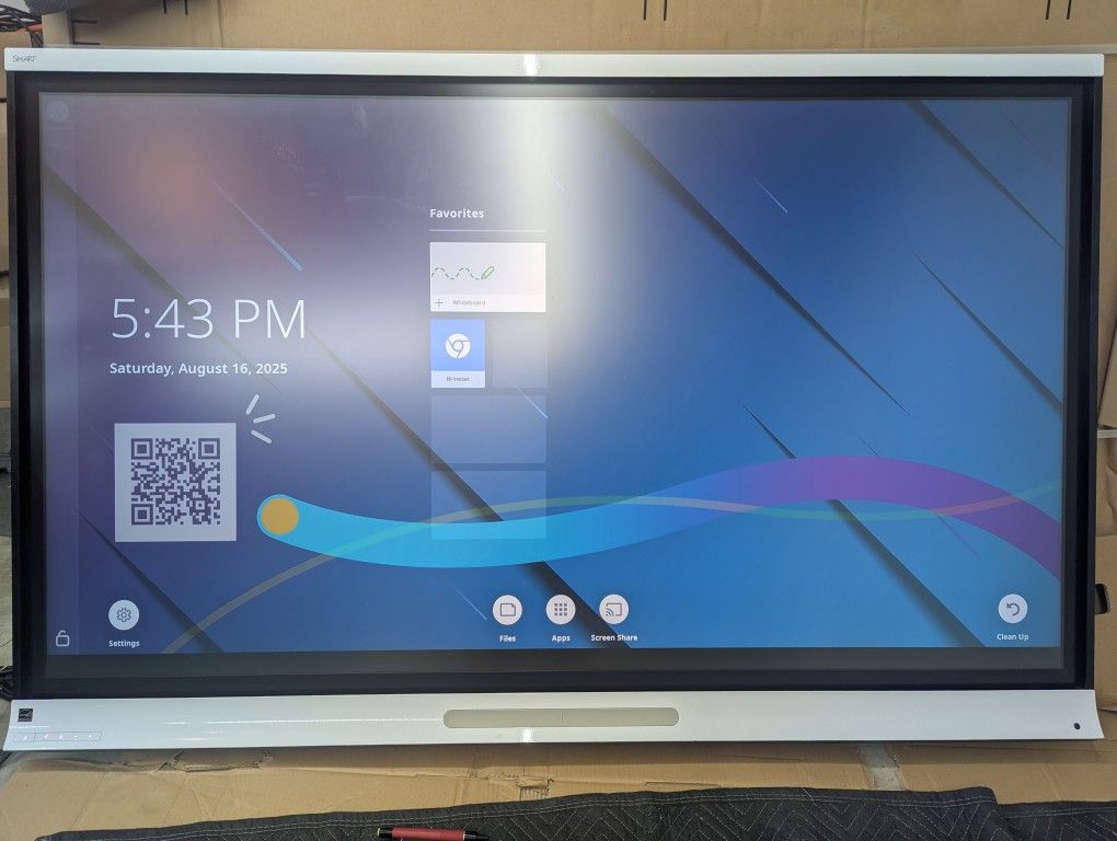SmartBoard 75" IQ board installed Retail $6,500-$8,000