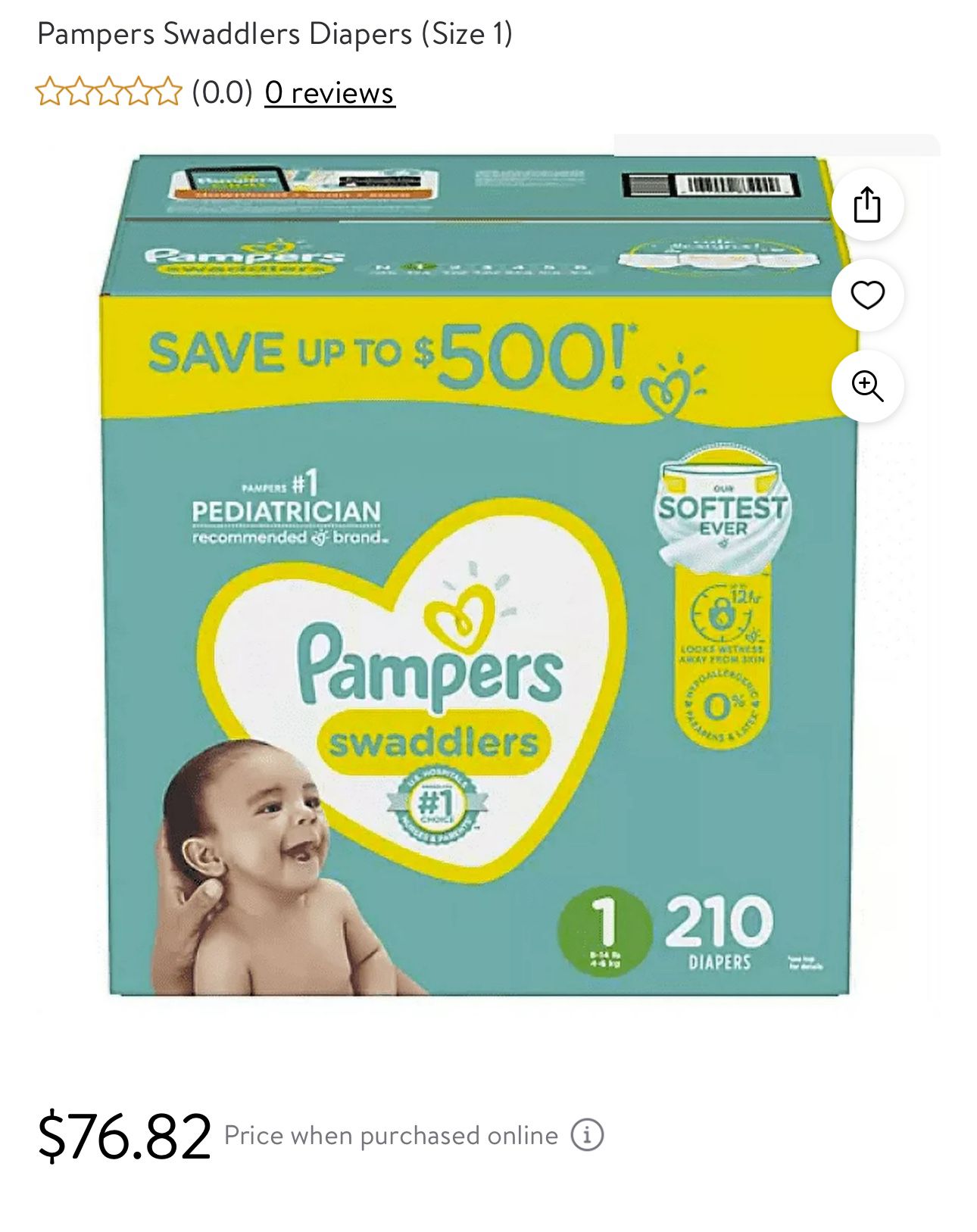 New Pampers Swaddlers