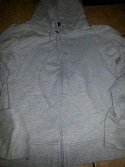 Grey hoodie jacket