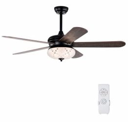 52"Indoor Home Modern Ceiling Fan Dual Blades Living Room w/Handy Remote Control
