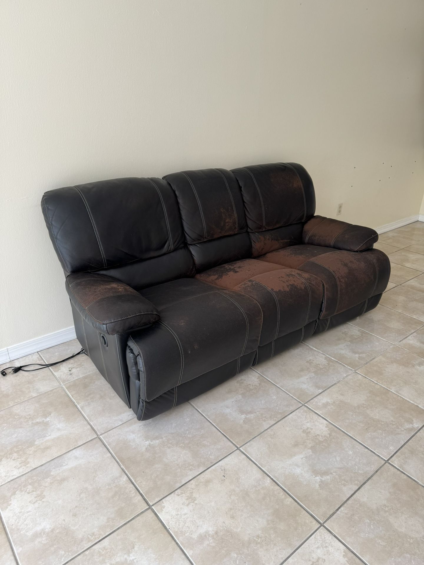 FREE Couch, Three Seater, Reclining Perfectly