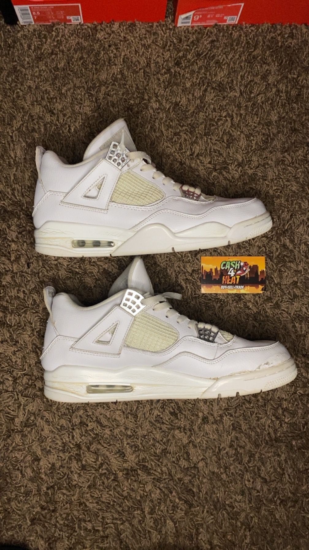 Air Jordan 4 Retro 25th Silver Anniversary! Size: 12