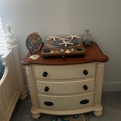 Queen Bed With New Mattress And 1 Nightstand