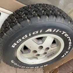 Jeep 15” wheel $35 or with new tire $75 