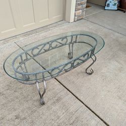 Coffee Table Metal And Glass