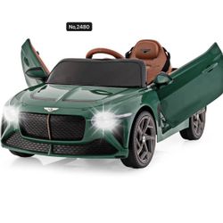 12V  Bentley  Battery Powered Kids' Electric Vehicles w/Remote Control, Scissor Doors, Wireless Connection, Lights/Sound Effects, Kids Car Toys for To