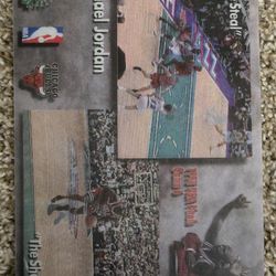 Michael Jordan 1998 5X7 Motion Card The Steal & The Shot