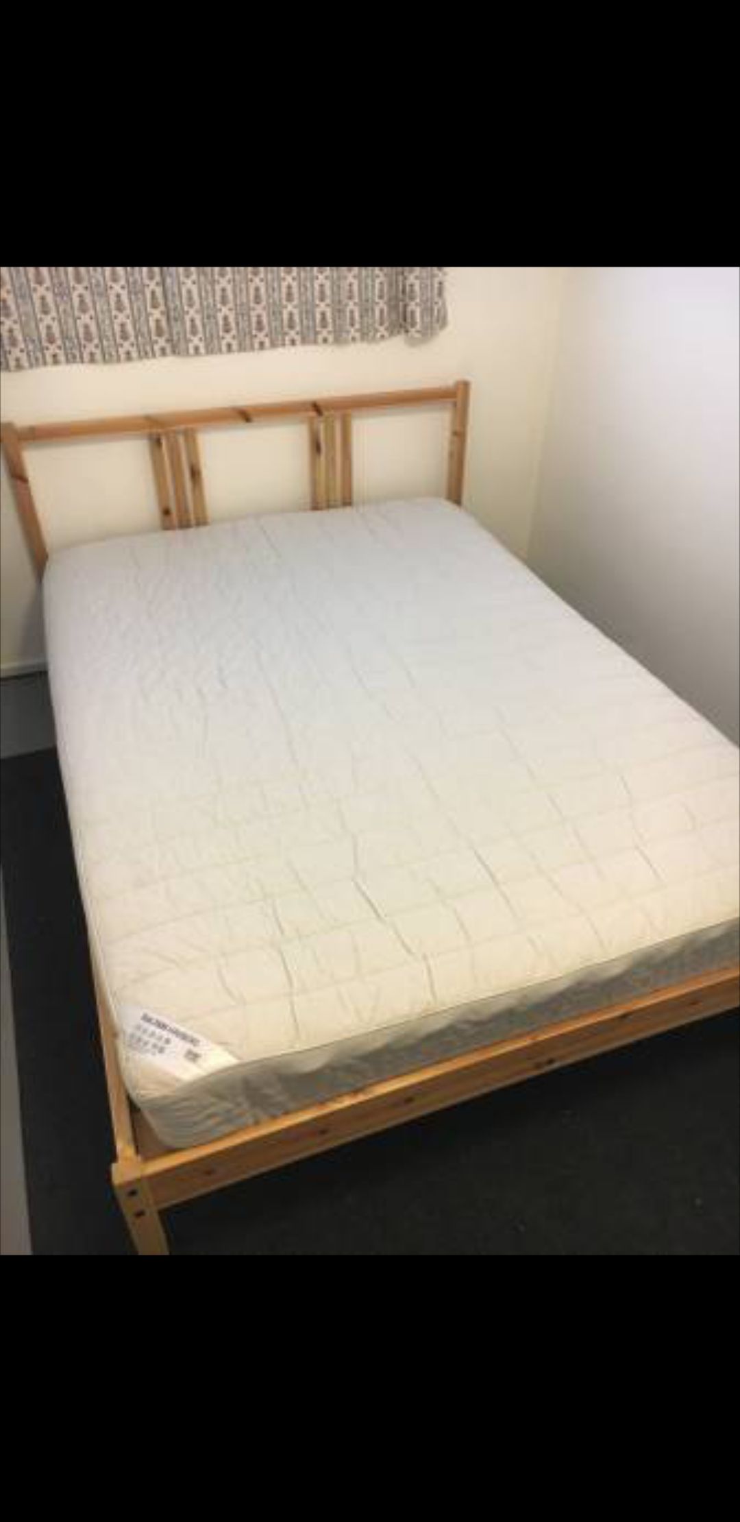 Newer Full Ikea Fjellse Bed Frame with Full Ikea Sultan Mattress *PENDING SALE*